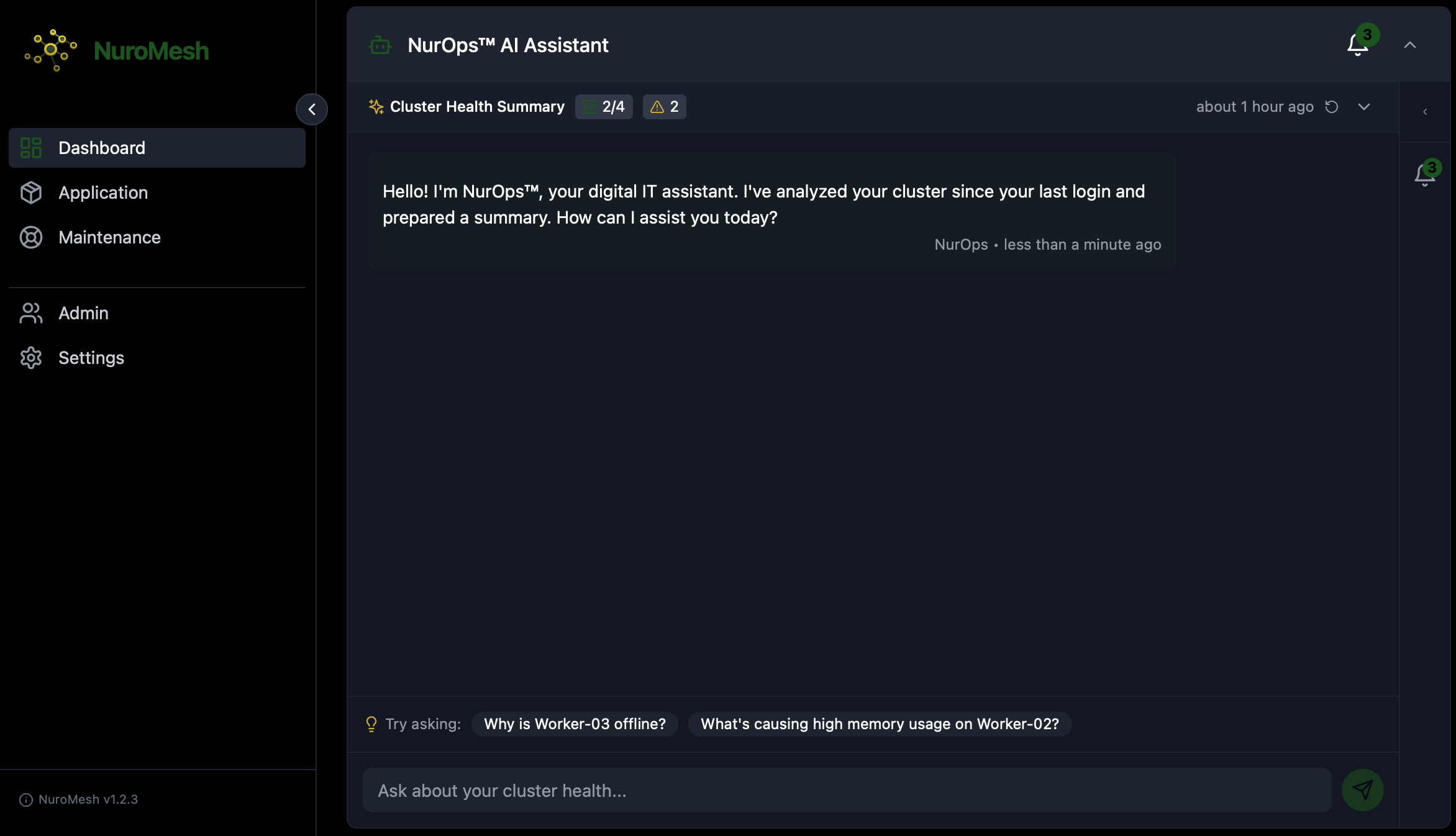 NurOps AI Assistant Dashboard